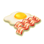 Baconös tojás