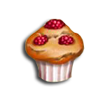 Málnás muffin